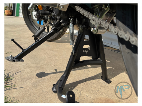 MotoPERIMETRO 4058 Caballete central Honda CB500X NX500 Center Stand Pata de Cabra Tenere Lander ABS Bajaj BMW Honda Kawasaki Suzuki Benelli KTM Beta Ducati Voge